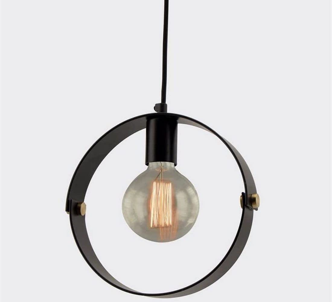 Iluminación de techo negro E27 plafón moderno para dormitorio y pasillo de casa 4
