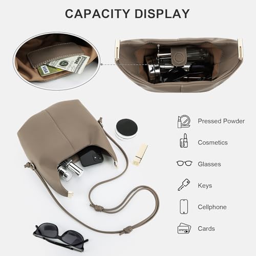 Crossbody Bags Purse Top Handle Bag Chic Dumpling Clutch Designer Small Faux Leather Shoulder Hobo Satchels for Women4