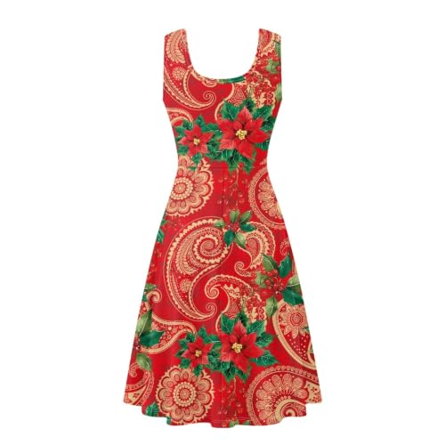 Image of Dreaweet Casual Sleeveless Dresses for Women Girls, Round Neck Tank Dresses with Pockets Summer Sundress Size XS-4XL