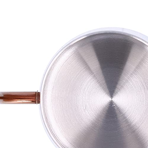 Panela de café, chaleira de pescoço de ganso brilhante ouro rosê cafeteira antiferrugem para casa pa