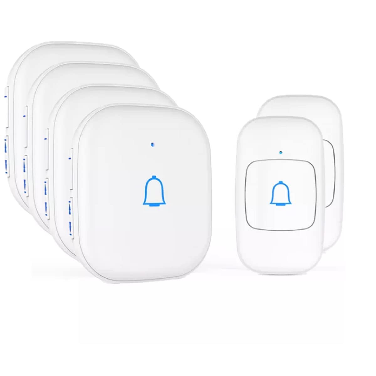 Himster Wireless Doorbell, Waterproof Door Bell Chime Kit Alarm for Home at Upto 1000 Feet Range Operating with 56 Melodies, LED Flash, 7 Levels Adjustable Volume (Black 1 Transmitter & 2 Receivers) — Amazon image 10
