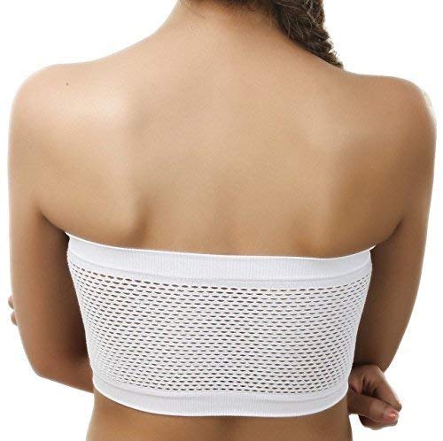 Image of HRV Non Padded Tube Bra for Women | Strapless & Transparent Black Tube Top | Comfortable Bralette | Free Size- FITS Best- 28,30,32,34 | Perfect for Girls | Combo Pack