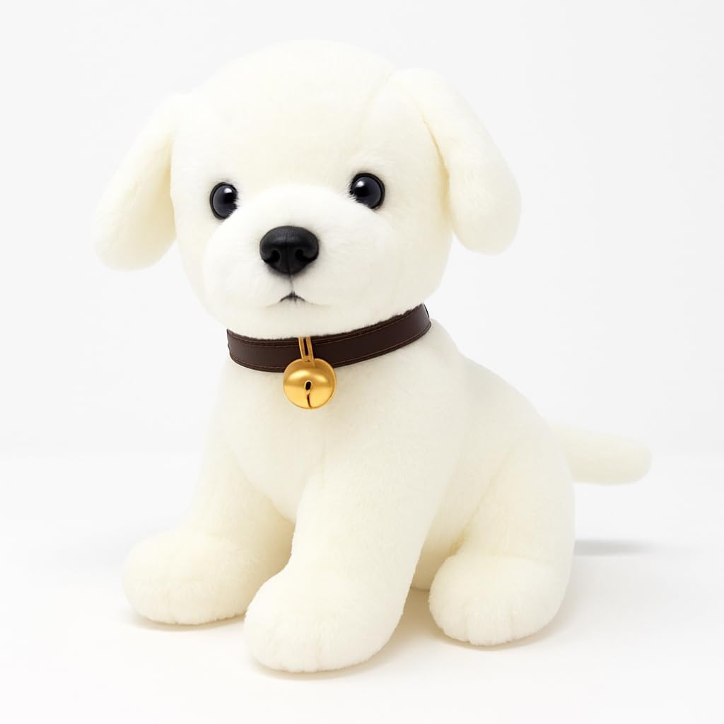 Storescent Soft Plush White Puppy Stuffed Animal 25cm | Kids Animal Home Decor for Boys & Girls Soft Dog Plush Toy-image-33