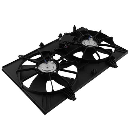 Image of maXpeedingrods Dual Radiator Cooling Fan w /Controller for Infiniti M35 | for 2006-2008, 21481EG00A for Infiniti M45 2006-2010, 21481EG01A 21481EH100