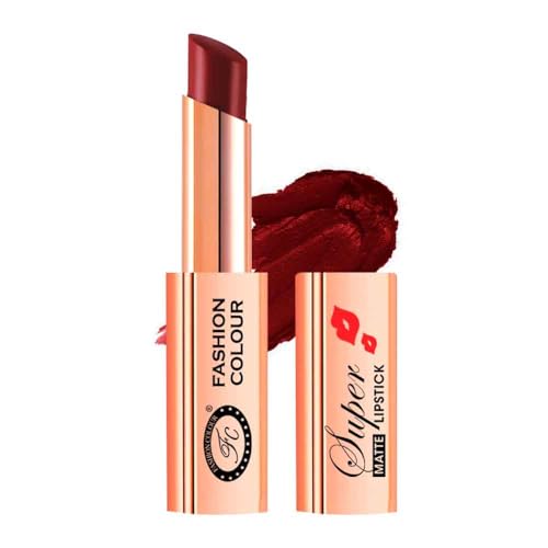 Image of Fashion Colour Waterproof and Long Wearing Premium Super Matte Lipstick, For Glamorous Look, 4g (Shade 18 (Spicy Affair))