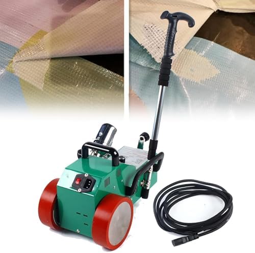 Automatic PVC Banner Welding Machine, 1800W Heat Jointer Welder with Handrails, 20-680℃ Adjustable Temperature, 0.2-1mm Thickness, Seamless Bonding Positioning Function