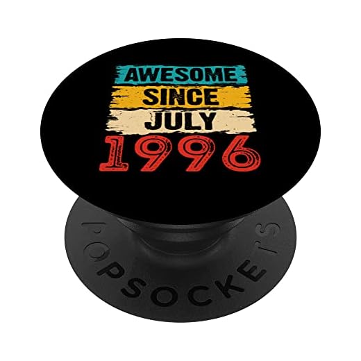 Regalos de cumpleaños 27 años impresionantes desde julio de 1996 PopSockets PopGrip Intercambiable