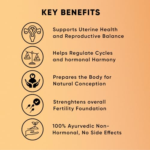 Image of GARBHA Female Fertility Support Capsules | Shatavari Ashoka Lodhra for Uterine Strength & Natural Conception | Supports Reproductive Health | Non-Hormonal Ayurvedic Formula | 60 Softgels