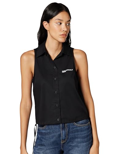 Karl Lagerfeld Jeans Blouse sans Manche Légère Contre la Chaleur Urbaine