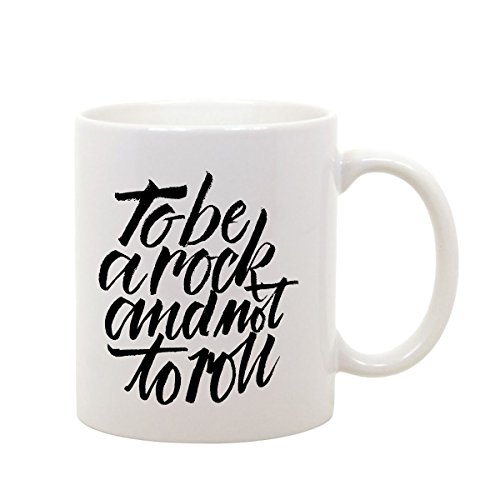 bubbleshirt Tazza Mug in ceramica To be a rock and not to roll - rock - idea regalo
