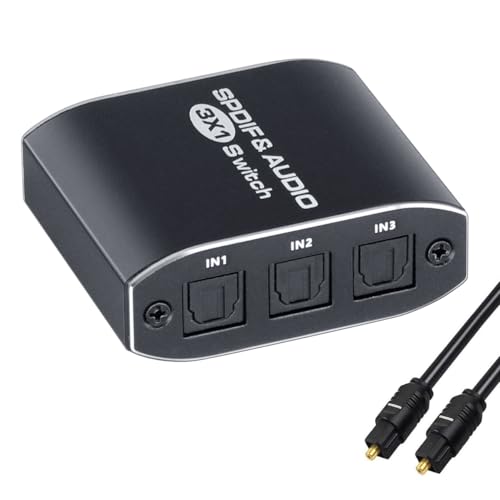 Amazon.co.jp: BLUPOW SPDIF/TosLink 光デジタル 切替器 3入力1出力