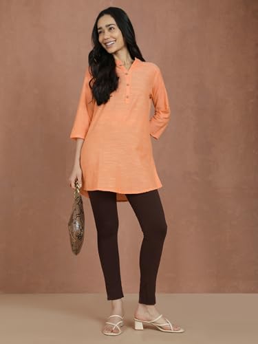 Image of TWIN BIRDS Women Cotton Blend Kurti Pants | Sleek Ethnic Daily Trousers