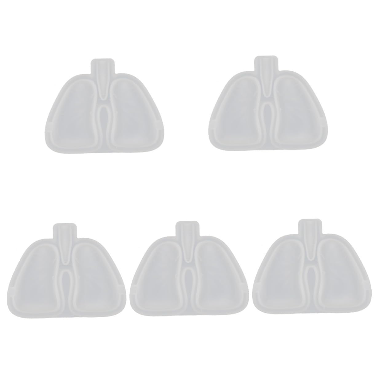 Operitacx 5pezzi Stampo Silicone Per Posacenere Forma Di Polmone Stampo Mold Creativo e Pratico Per Fai Te Facile Da Usare e Lavare Materiale Sicuro e Resistente