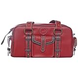 Jill-e 769367 Camera Leather Bag Small - Red