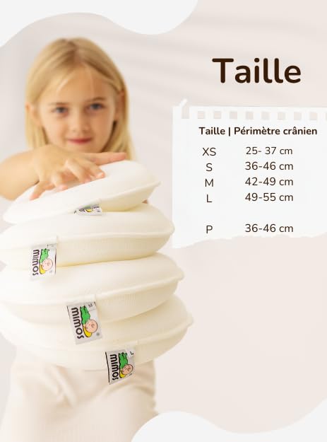 MIMOS® Coussin bébé | Aide à prévenir et Traiter la plagiocéphalie | Produit Respirant et Moelleux | Non Inclus | Taille S