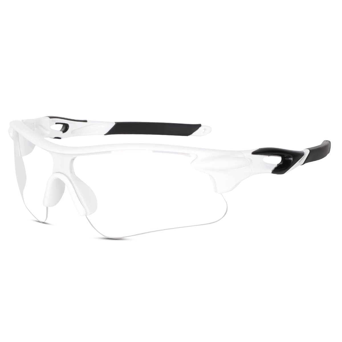 eymen i Eymen IUnisex Sport Non-Polarized Sunglasses For Men And Women, Ideal For Ipl Cricket Baseball Cycling Running Biking, Uv Protection (Transparent), White, Large-picture-47
