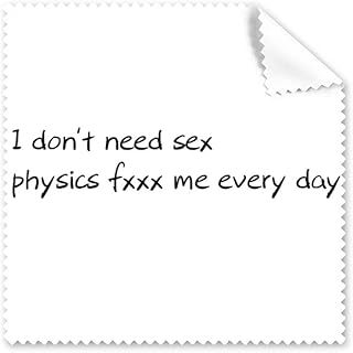 Quote About Physics Art Deco Gift Fashion Cleaning Cloth Phone Screen Glasses Cleaner 5pcs