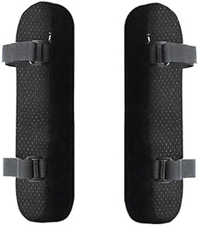 SZXCX 2pcs Almohadillas para apoyabrazos de Silla Codo de Espuma viscoelástica Ultra Suave Soporte de Almohada Ajuste Universal para Silla de hogar u Oficina para Alivio del Codo Negro