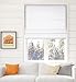 Arlo Blinds Thermal Room Darkening Fabric Roman Shades Top Down Bottom Up, Color: Pure White, Size: 24