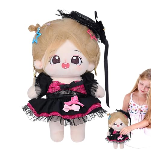 Muñeca de algodón de anime, muñecas de vestir rellenas | Muñeco de peluche creativo con ropa, figuras rellenas, juguetes - Innovadores muñecos de peluche de peluche, juguetes de peluche para mujeres y