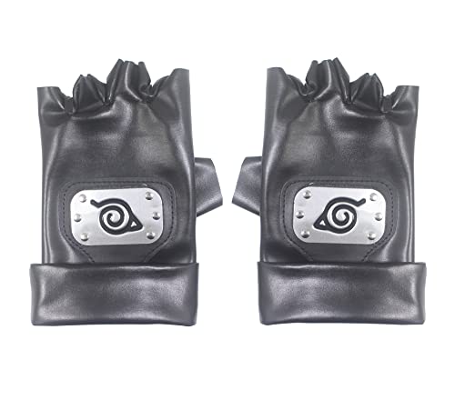 Udekit Naruto Kakashi Guantes Ninja Metal Espesar Resistente A Los Arañazos Víspera De Todos los Santos Cosplay Disfraz Cover