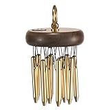 Meinl Percussion Hand Held Chimes - Kleines Musikinstrument mit 12 Klangstiften - Handgespielt - Mit Haltering - Aluminium, Gold (CH-HPEG)