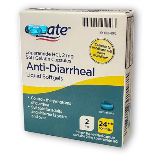 Anti diarrheal Softgels- Loperamide HCl Liquid Softgels, 2 mg, 24 Count (Pack of 1), Boxed by Fusion Shop Store