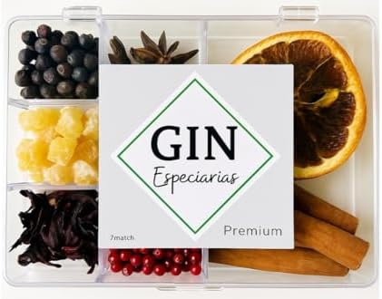 Kit Gin Drink Mais 7 Especiarias |7match| - Genbibre, Zimbro, Pim...