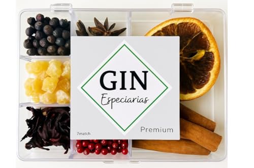 Kit Gin Drink Mais 7 Especiarias |7match| - Genbibre, Zimbro, Pim...