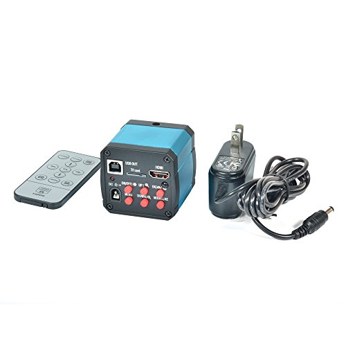 Hayear 14Mp Hdmi Hd Usb Digital Industry Video Microscope Camera Remote Control + Horizontal Microscope Table Stand +180X C-Mount Lens+144 Led Light #TOP3