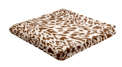 B@Home Biederlack King-Fleece Druck - Manta (Forro Polar, 1,5 x 2 m), diseño de Leopardo
