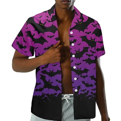 Men's Hawaiian Shirt Button Down Short Sleeves Trendy Regular Fit Shirts3