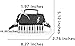 KSDDC Y2K Fashion Keyboard Piano Purse Women Funky Handbags Shoulder Funny Shaped Guitar Music Note Lace Bags (Black)