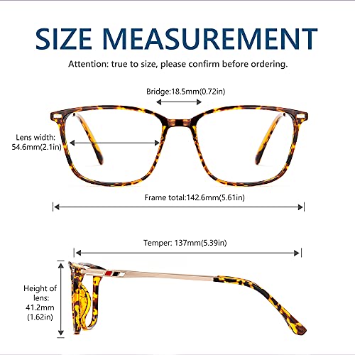 Image of Cyxus Blue Light Blocking Glasses for Men Women, Square TR90 Metal Hybrid Computer Eyewear, Lightweight Anti Eye Strain Glare Filter Glasses for Office, Gaming, Work,Study Turquoise