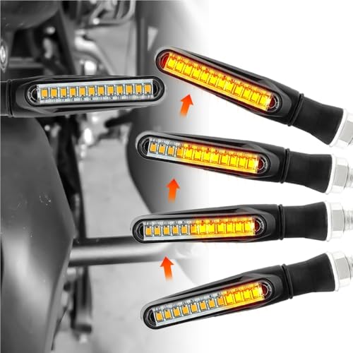 Trasero parada luz intermitentes direccionales para viajes nocturnos en moto de 12V 2