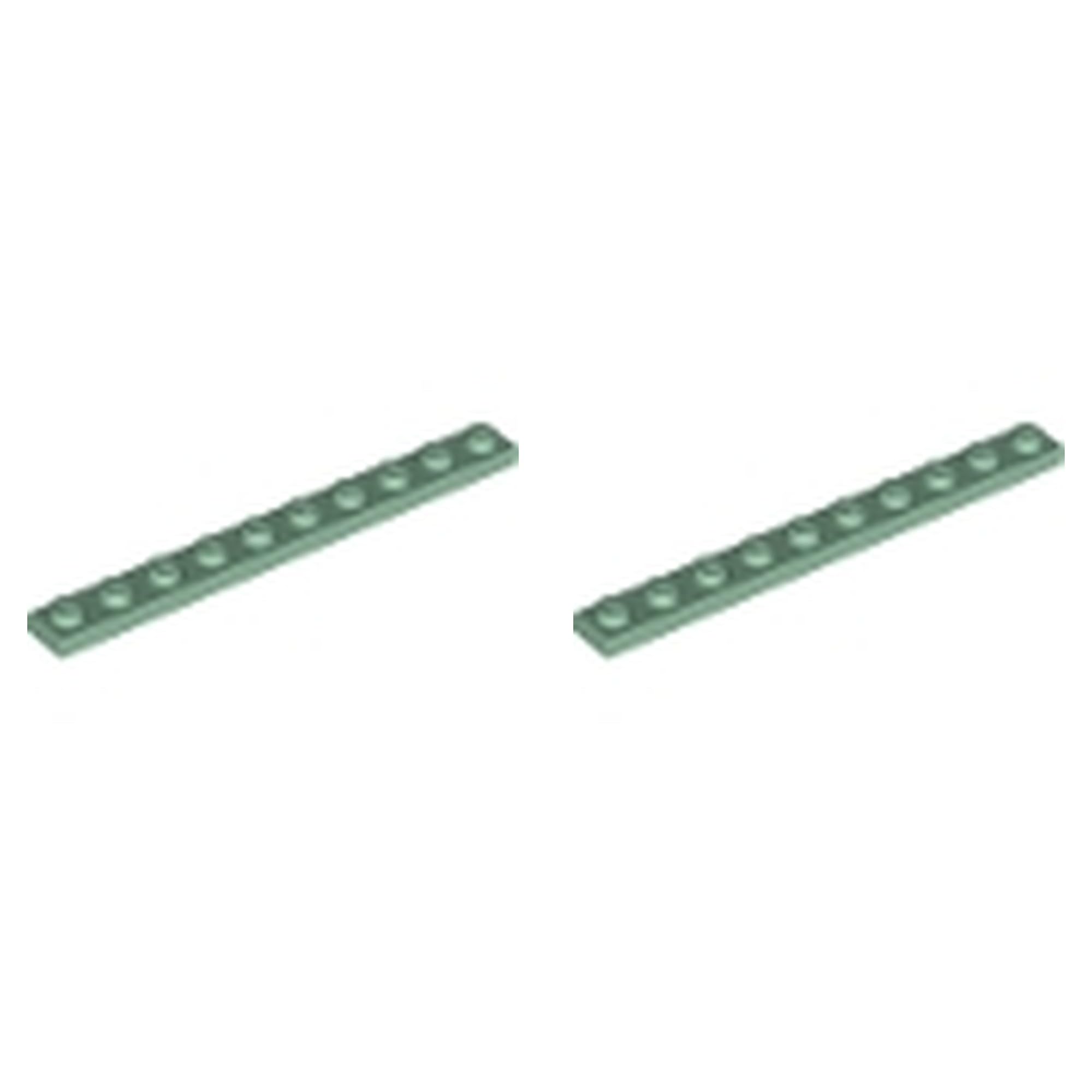 LEGO Plate 1 x 10, Part 4477 (Sand Green, 10, count)
