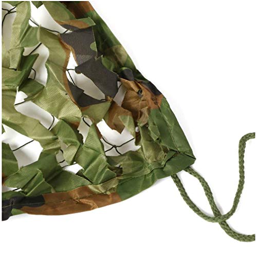 210D UV-Schutz Tarnnetz, 6 * 20m Camouflage Woodland Net, reißfest, windfest, für Militär Wüsten Camping Jagd Dekoration… – Bild 7
