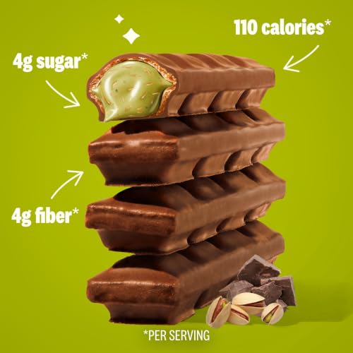 Rip Van Dubai Choco Bars – Healthy Snack with Creamy Pistachio & Toasted Kunafa – Dubai Choco Flavor – 4g Sugar, 5g Fiber – Guilt-Free Indulgence – 12 Pack - image 4