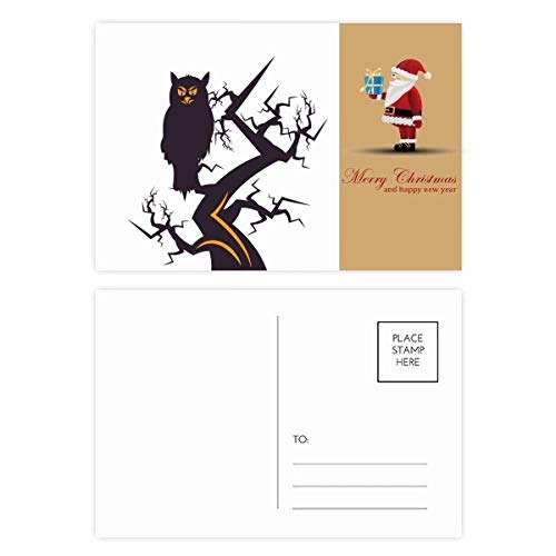 Cartes postales avec hiboux pour Halloween - Lot de 20 illustrations automne