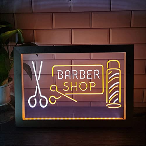Letrero luminoso de neón para barbería LED de bajo consumo con USB 2