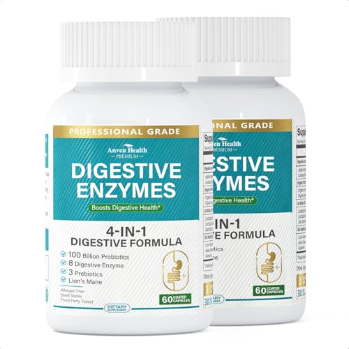 Anven Health Digestive Enzymes for Men and Women with 100B