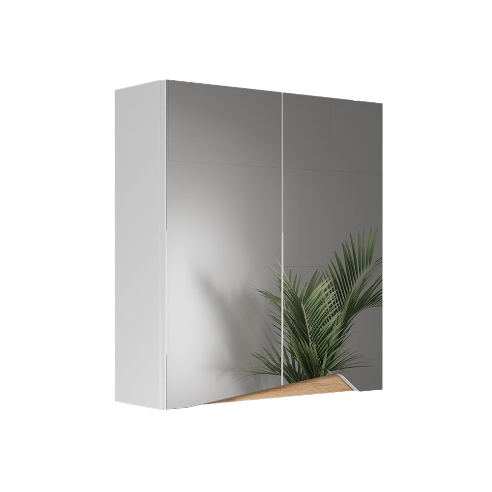 Vicco Armoire de Toilette Marelle, Blanc/Artisan, 60x67cm