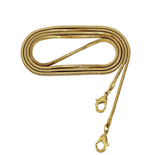 Xiazw Small Square Copper Purse Shoulder Cross Body Handbag Bag Chains Strap Replacement(Antique Gold, 47'')