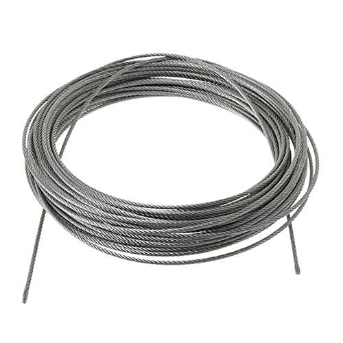 VIGAN 50M Steel Flexible Wire Rope Soft Cable Stainless Steel Clothesline Diameter 1MM 1.5MM 2MM (2MM)