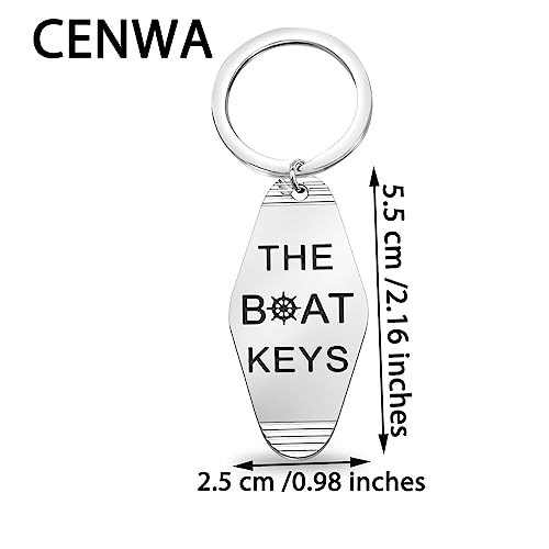 CENWA Funny Boating Gifts for Boat Owner Boat Lovers Gifts The Boat Keys Hotel Keychain2