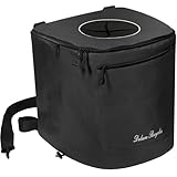 Deluxe Recycles Collapsible Trash Can for Boating and Camping | Large, Durable, and Portable with Inner Bin - 8 Gallons - (Black)