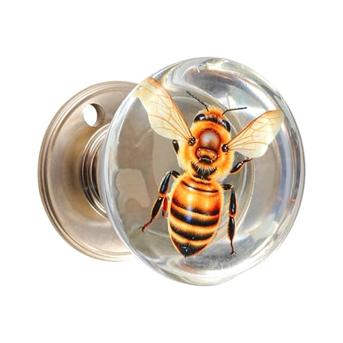 装飾クリスタルドアノブ透明樹脂ハンドル室内ドアやキャビネット用の芸術的なデザインで簡単に装飾ハンドルを取り付けます