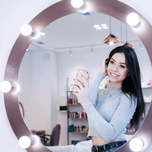 Image of Brtstiun G25 LED Vanity Light Bulbs for Bathroom, Globe Bulb 40W Equivalent