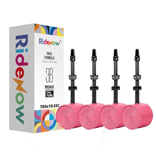 Bibike 2/4 Pack Ridenow TPU Tubes 700x18-32c Inner Tubes, 45/65/85mm Metal...