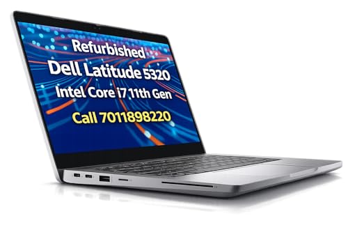 Image of Certified Latitude 5320 Business Laptop | Core i7 11th Gen (1185G7 @ 3.0Ghz) Quad Core | 32GB RAM @ 3200 Mhz | Upto 2TB NVME SSD | 13 inch FHD Display | Win 11 Pro (Ultra Light -1.2Kgs) (128, GB)